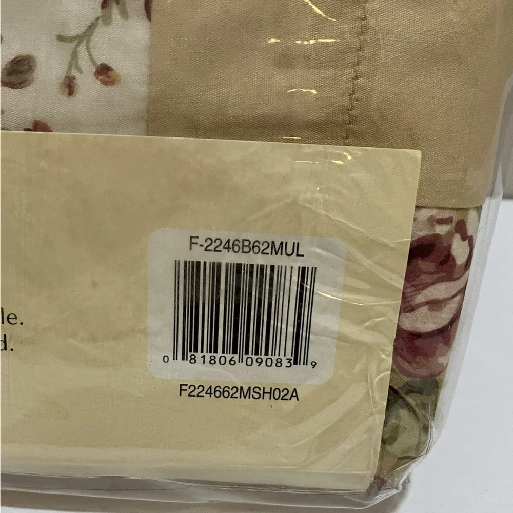 French Country Shower Curtain Brown Green Floral Fabric Cottage Simply Handmade